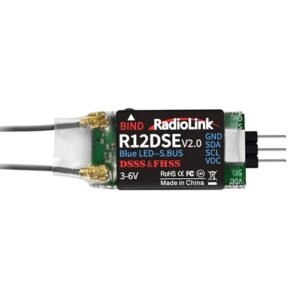 Radiolink R12DSE 2.4Ghz 12 Channels Micro RC Receiver SBUS PPM Voltage Telemetry Long Range RC Helicopter FPV System