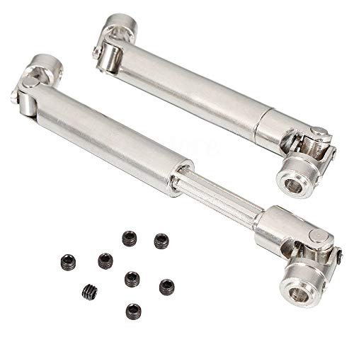 2PCS Stainless Steel Centre Drive Shaft CVD 110 155mm for 1/10 RC Crawler AXIAL SCX10 RC4WD Honcho Dingo D90 Redcat Gen7 Pro HSP 94180 Are HSP RC Cars Good