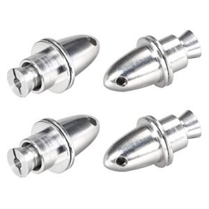 uxcell 4PCS RC Airplane Spinners Propeller Adapter 2.3mm Aperture 4.7mm Output Axle for RC Airplane CG Calculator