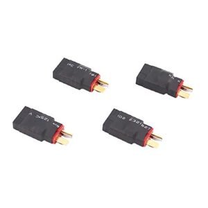 BDHI 4pcs TRX Female to Male T Plug Adapter Connector for Revo Brushless LiPO Batteries