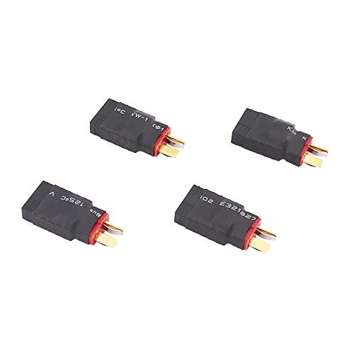 BDHI 4pcs TRX Female to Male T Plug Adapter Connector for Revo Brushless LiPO Batteries