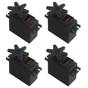 RGBZONE Mercury RC Boat Motor 4PCS S3003 Servo High Speed Standard RC Servo for Smart Car Robot Boat RC Helicopter