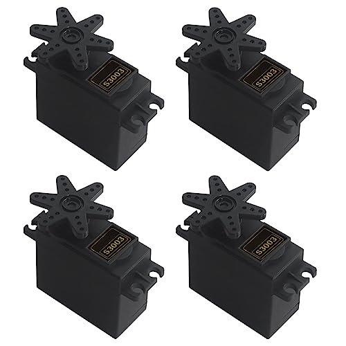 RGBZONE Mercury RC Boat Motor 4PCS S3003 Servo High Speed Standard RC Servo for Smart Car Robot Boat RC Helicopter