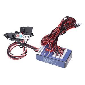 RC Articulated Truck LED Light Set 12 Piece Lamp Lighting System Kit for 1/10 1/8 Scale Models