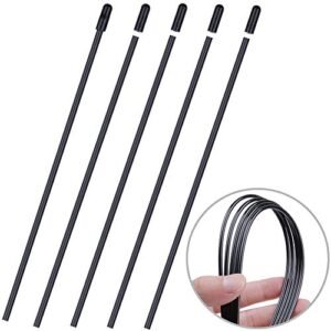 HobbyPark Universal Soft Plastic Antenna Tube with Cap for Quadcopter FPV RC Drone Cars Boats Airplane 2.4G Receiver RX 5 Pack Black