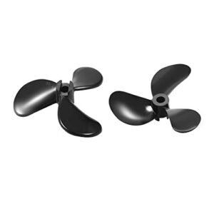 uxcell RC Boat Propeller 4mm Shaft 3 Vanes 48mm 1.4 P Fan Shape Plastic Black Rotating Props for RC Boat Philippines 2pcs