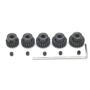 MakerDoIt RC Gear 48P 19T 20T 21T 22T 23T Pinion Gear Set with Screw Driver for 3.175mm Shaft 1/10 RC Brushless Brush Motor