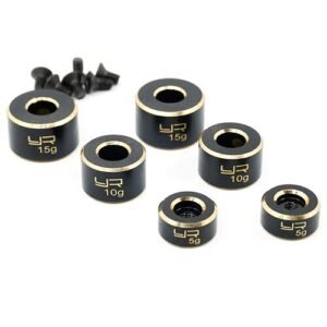 Yeah Racing YA0552 Brass Chassis Weight Balancer 5g 10g 15g for RC Car Perfect for RC Catalyst Mugshots
