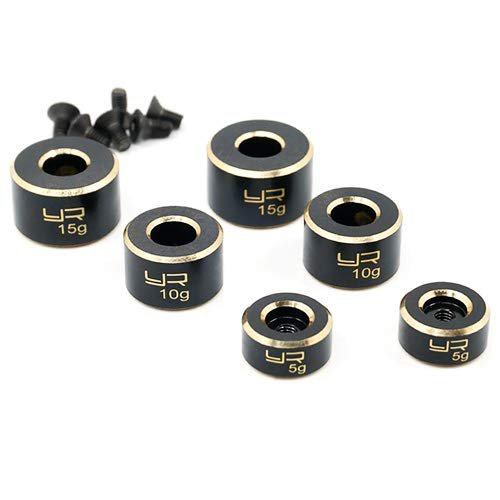 Yeah Racing YA0552 Brass Chassis Weight Balancer 5g 10g 15g for RC Car Perfect for RC Catalyst Mugshots