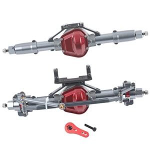 RZXYL 1 10 Rock Crawler RC Forum Aluminum Alloy Front and Rear Axle for Axial SCX10 RC Crawler Car Titanium