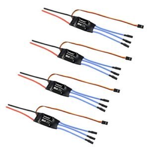 QWinOut 30A RC Brushless ESC Simonk Firmware Electric Speed Controller with 5V 3A BEC for RC 4S Lipo Battery DIY Multicopter Quadcopter 4 Pack