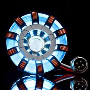Hvlystory MK2 Acrylic Remote ARC Reactor Model DIY Kit USB Chest Lamp Remote Control Illuminant LED Flash Light Set Perfect for Chest Freezer RC Willey Enthusiasts
