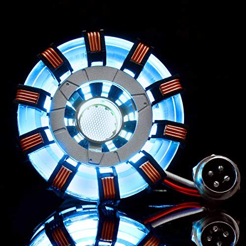 Hvlystory MK2 Acrylic Remote ARC Reactor Model DIY Kit USB Chest Lamp Remote Control Illuminant LED Flash Light Set Perfect for Chest Freezer RC Willey Enthusiasts