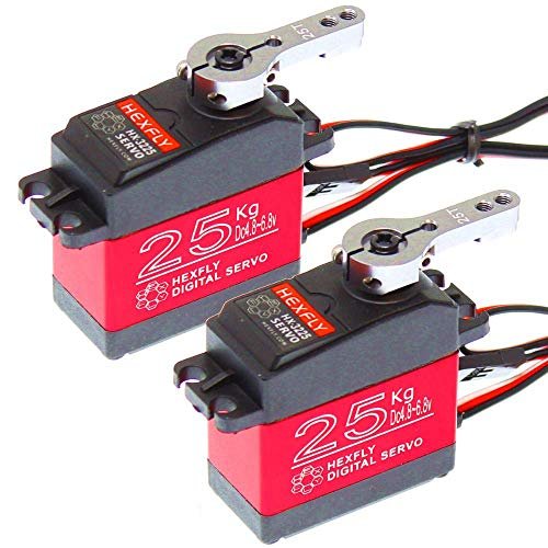 Exceed Racing RC Boat 26cc Upgrade with Redcat Racing Hexfly 25KG Waterproof Metal Gear Servo Pair