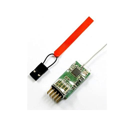 LICHIFIT 4100E 2.4G 4 Channel Micro Receiver The Best Transmitter and Receiver for RC Plane Compatible with JR SPEKTRUM DSM2