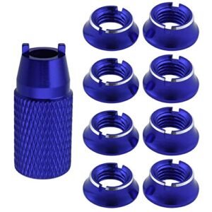 HobbyPark RC Control Transmitter Switch Nuts and Wrench Set for Walkera Helicopter RC Remote Controllers Blue