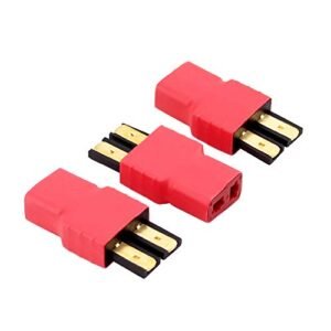 OliRC 3pcs T Plug Style Female Connector Adapters C63 3