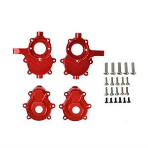 RcAidong Aluminum Front Outer Portal Housing Set Left Right for Redcat GEN8 RER11406 Red
