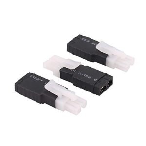 OliRC 3pcs TRX Style Female to Big Tamiya Male Connector Adapter C64 3