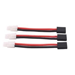 OliRC 3pcs Big Tamiya Male Connector Adapter 12awg 4in Wire for Lipo NiMH RC Battery ESC C66 3