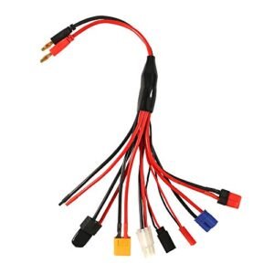 Proline RC Bodies 1 8 Compatible 8 in 1 RC Lipo Battery Charger Adapter Connector Splitter Wire for Multiple Plug Types