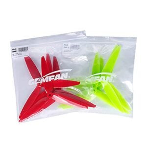GEMFAN 8pcs 3 Blade Props 7inch 180mm High Speed Propellers for RC Boat Frame and FPV Drone 2206 1500kv Motors