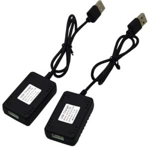 Blomiky Ignite 7.2V RC Battery Pack Plus Charger Combo 2 Pack 11.1V 2000mA XH 4P Plug USB Charger Cable for 3S Lipo Battery