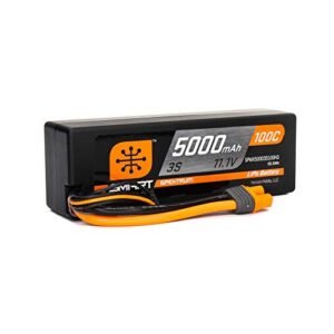 Spektrum 11.1V 5000mAh 3S 100C Smart Hardcase LiPo Battery with IC3 and IC5 Connectors SPMX50003S100H3