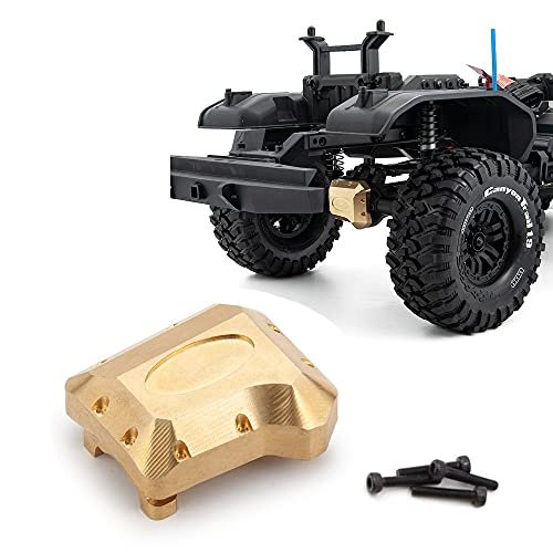 RCLIONS Brass Diff Cover Heavy Duty 69g for TRX4 T4 Front Rear Axles 1 10th RC Crawler Car Upgrade Parts RC T4 Wheels