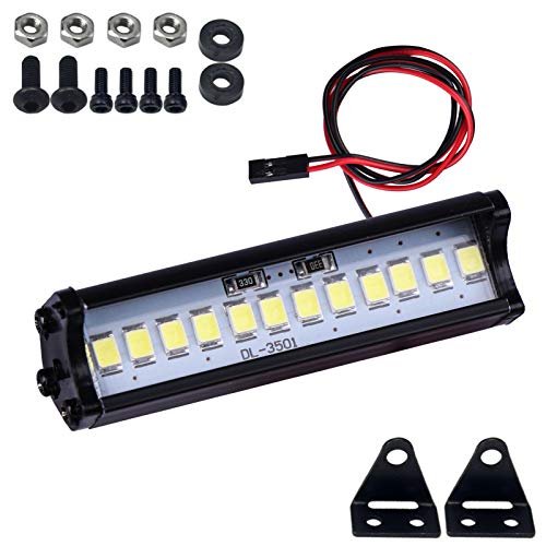 ProLine RC Crawler Tire Mods LED Light Bar for 1/10 TRX4 SCX10 Black 52mm Set of 1