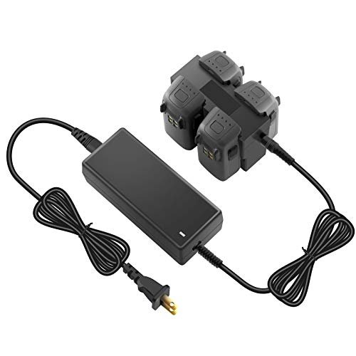 Hanatora Best RC Multi Battery Charger with LCD Display for DJI Spark Drone 4 in 1 Rapid Parallel Charging Hub
