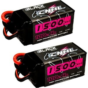 CNHL 1500mAh 4S Lipo Battery 14.8V 100C with XT60 Plug Perfect for RC Boat Trailer Build and FPV Drone Racing