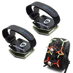 RC Logger Battery Compatible 2 Set FPV Drone Lock Mount Backpack Plug in Accessories DIY Bundle with Hanging Buckle and Battery Straps