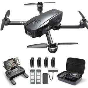 Holy Stone HS720 Long Range RC Helicopter with Camera 4K UHD GPS Drone 52 Minutes Flight Time Foldable Quadcopter Brushless Motor Auto Return Home Follow Me