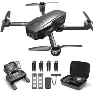 Holy Stone HS720 Long Range RC Helicopter with Camera 4K UHD GPS Drone 52 Minutes Flight Time Foldable Quadcopter Brushless Motor Auto Return Home Follow Me