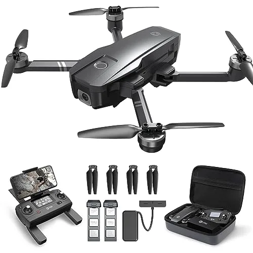 Holy Stone HS720 Long Range RC Helicopter with Camera 4K UHD GPS Drone 52 Minutes Flight Time Foldable Quadcopter Brushless Motor Auto Return Home Follow Me
