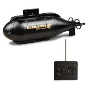 YEIBOBO 6 Channels Mini Submarine RC Toy with LED Lights Black