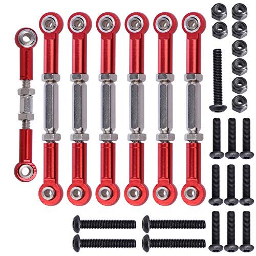 Red Wing RC Planes Aluminum Adjustable Turnbuckles Camber Links Toe Link for Traxxas Slash Rustler 2WD 4X4 Hoss Stampede Upgrades 3644 3745 1935