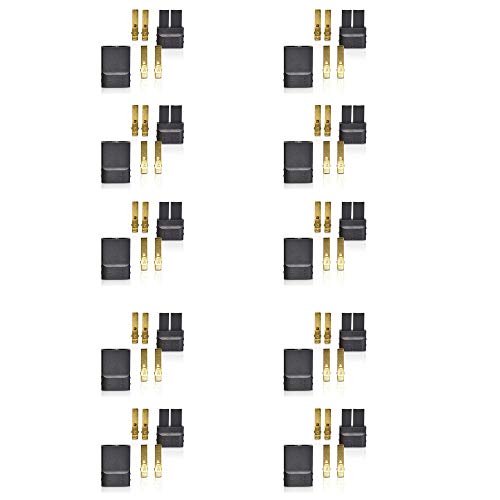 Padarsey 10 Pairs 20pcs TRX Plugs Lipo NiMh Brushless ESC Battery RC Connector for RC Body Shells 1 10