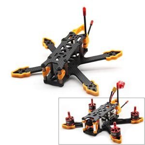 GX140 140mm Carbon Fiber Drone Frame Compatible with Rumcam Split Mini 2 Caddx Turtle V2 1080P HD FPV Camera Micro 3 Inch Quadcopter