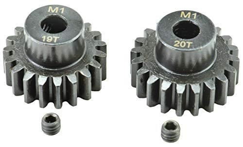 Apex RC Products 1 50 Scale RC Mod 1 M1 5mm 1/8 Scale Pinion Gear Set 19 and 20 Teeth
