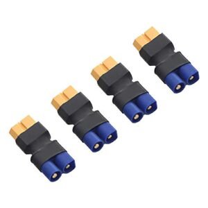 FLY RC 4pcs Male EC3 to Female XT60 Adapter Connector for Hellcat Charger RC Car Lipo NiMH Battery Charger ESC