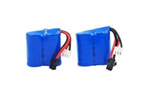 VLM Group Skytech H100 H102 H106 H120 RC Boat 7.4V 600mAh Li Ion Rechargeable Batteries Set of Two for RC Boat Hull Build
