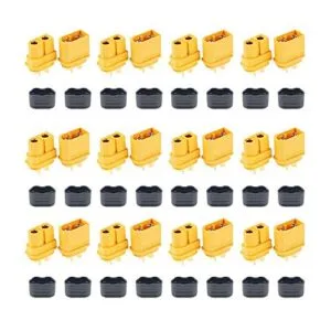FymuSing 12 Pair XT60H Male Female Bullet Connectors Power Plugs with Sheath for RC Lipo Battery Drones Airplanes Cars