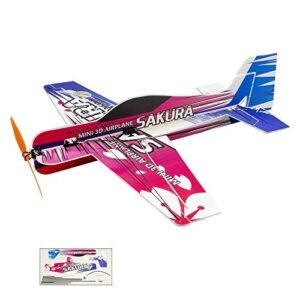 Viloga Upgrade 3D EPP Plane Sakura Aerobatic Flying Airplane Kit Build RC Plane Foam Board 420mm Wingspan for Adults