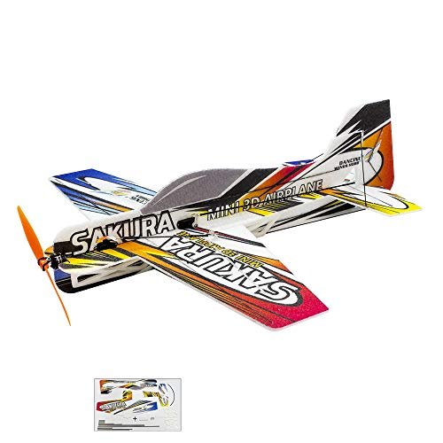 Viloga Upgrade 3D EPP Plane Sakura Aerobatic Flying Airplane 420mm Easiest RC Plane to Build for Adults KIT EPP Sakura