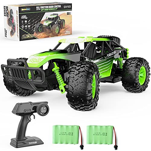 Gizmovine 2.4Ghz Double Sided Flip RC Stunt Car Remote Control Toy with Headlights for Kids Green