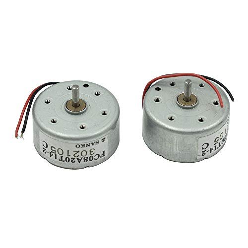 Hxchen 2Pcs DC2V 3500RPM Mini Generator Motors Solar Rotary Speed Mini Electric Motor Ideal for RC Turbine Oil Applications