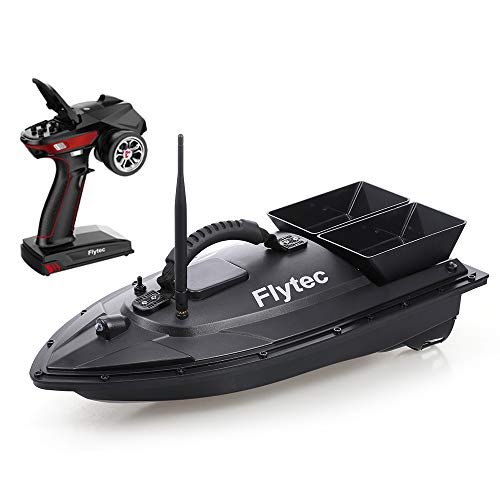 GoolRC Popeye RC Fishing Boat Flytec V500 Remote Control Bait Boat with Fish Finder 1.5kg Capacity 500M Range Double Motor LED Night Light