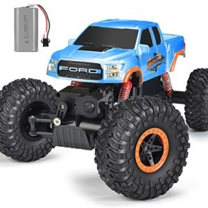 DOUBLE E RC Off Road Trucks 1 10 Scale 4WD Monster Truck with Dual Motors Rechargeable Battery for Kids Ages 6 12 White